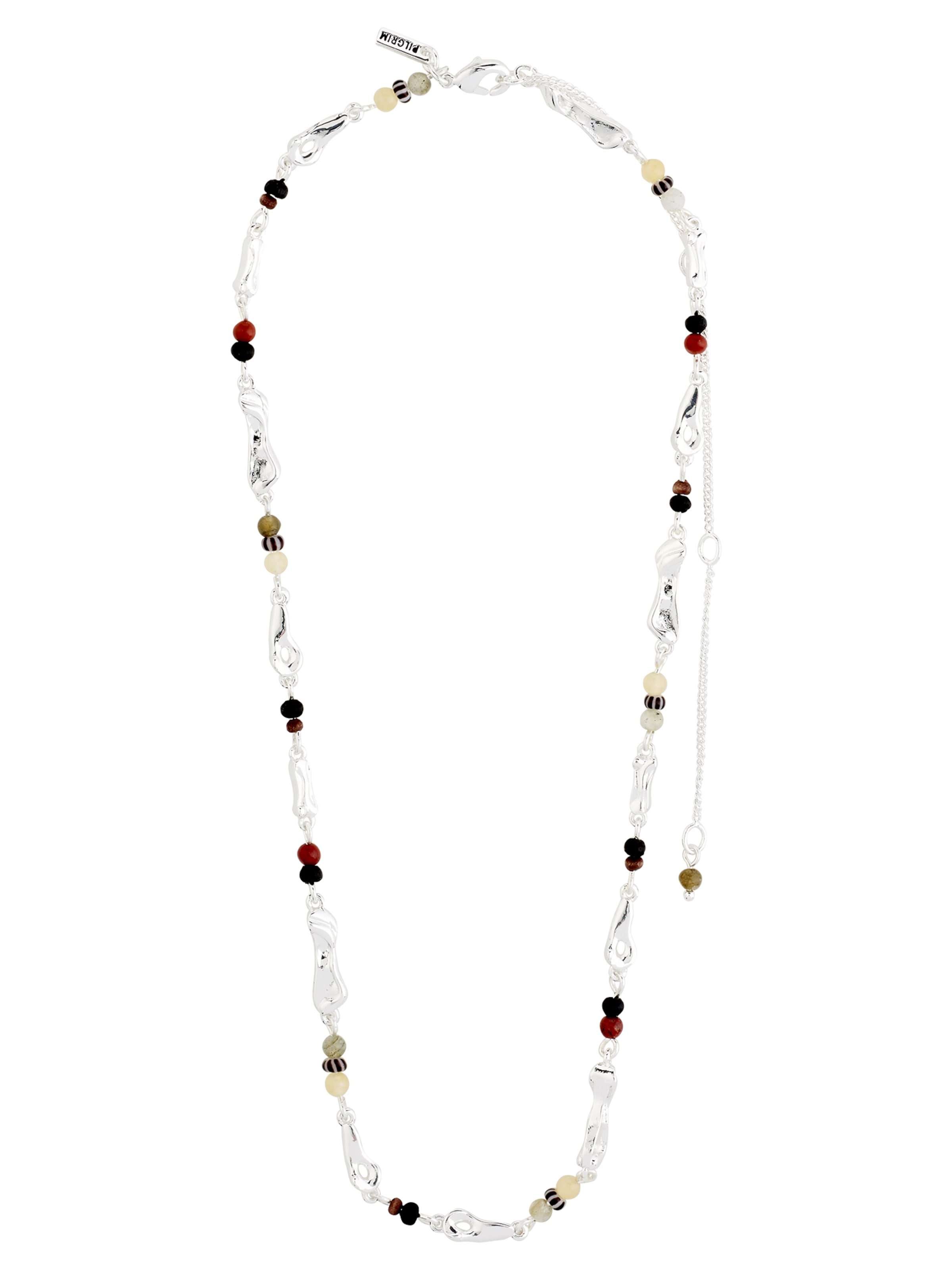 Pilgrim Kette 'Dawn' in ecru / dunkelrot / schwarz / transparent, Produktansicht