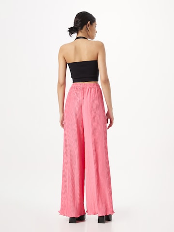 ABOUT YOU x Laura Giurcanu Loose fit Trousers 'Christin' in Pink