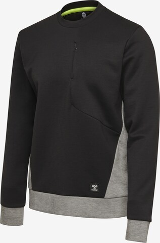 Hummel Athletic Sweatshirt 'Tropper' in Black: front