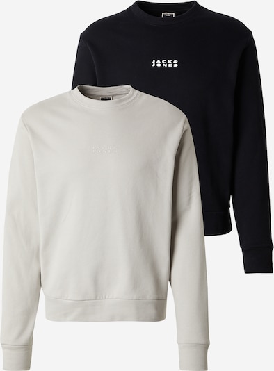 JACK & JONES Sweater majica 'JCOSTANCE' u bež siva / crna / bijela, Pregled proizvoda