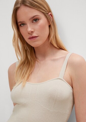 comma casual identity Knitted Top in Beige
