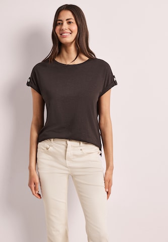 STREET ONE Тениска в кафяво: отпред