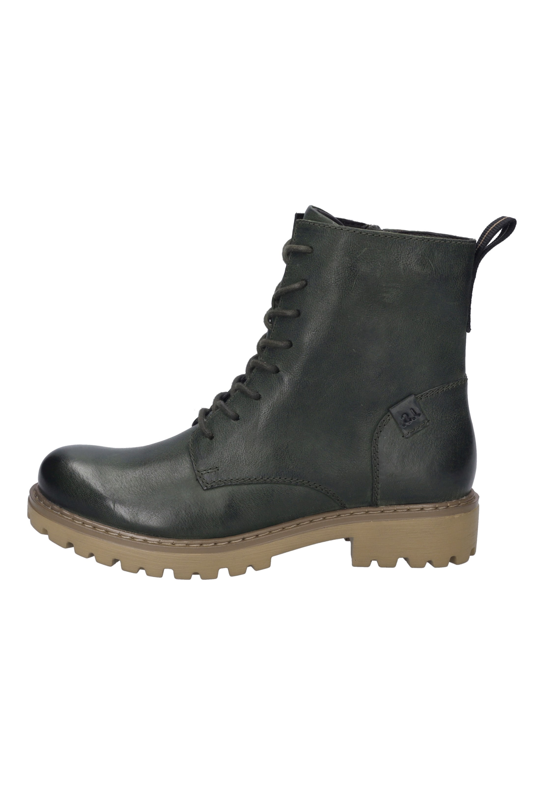 JOSEF SEIBEL Schnürstiefelette 'Marta 02' in Grün: Vorderseite