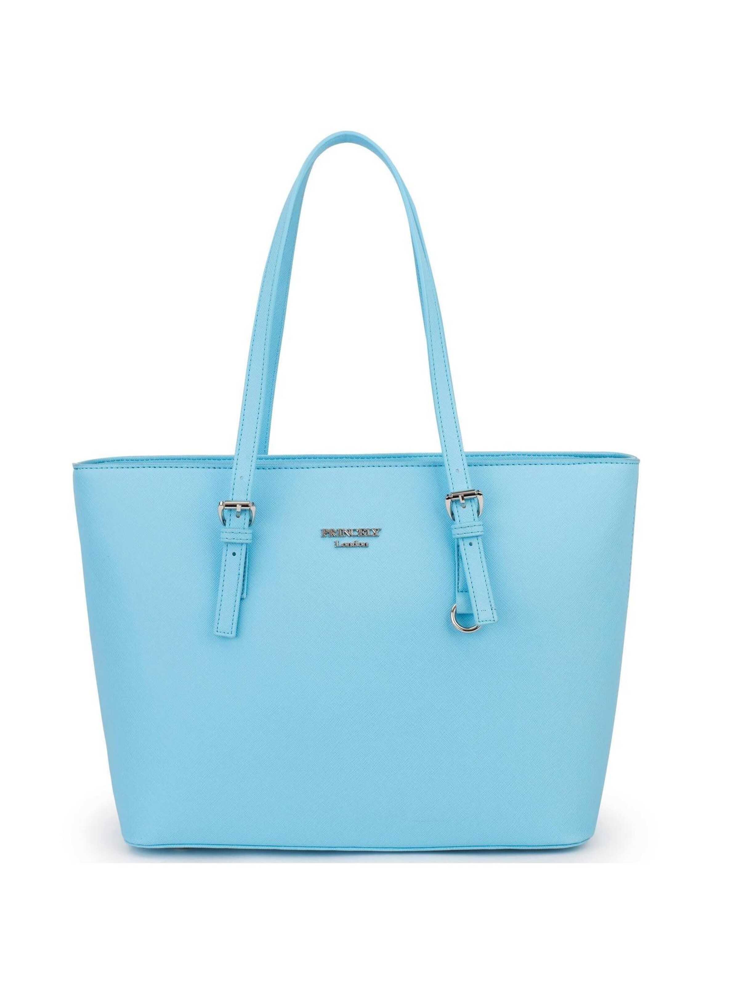 Princely London Shopper 'Beverly'‌‌‌‌ in Blau: Vorderseite