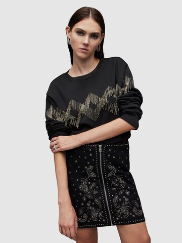 AllSaints Sweatshirt 'ZANIAH TASSEL' i sort: forside