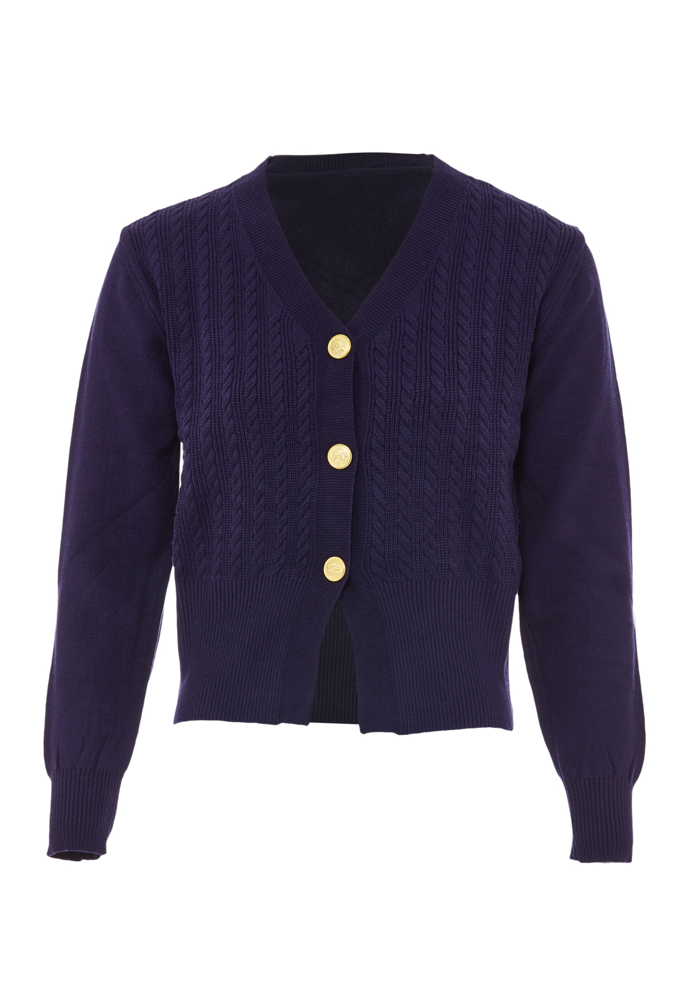 NAEMI - Casaco de malha em azul: frente