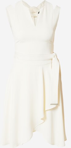 Robe de cocktail Karen Millen en beige : devant