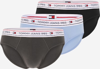 Tommy Jeans Slip in hellblau / dunkelgrau / schwarz / weiß, Produktansicht