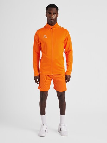 Hummel Sports sweat jacket 'POLY' in Orange