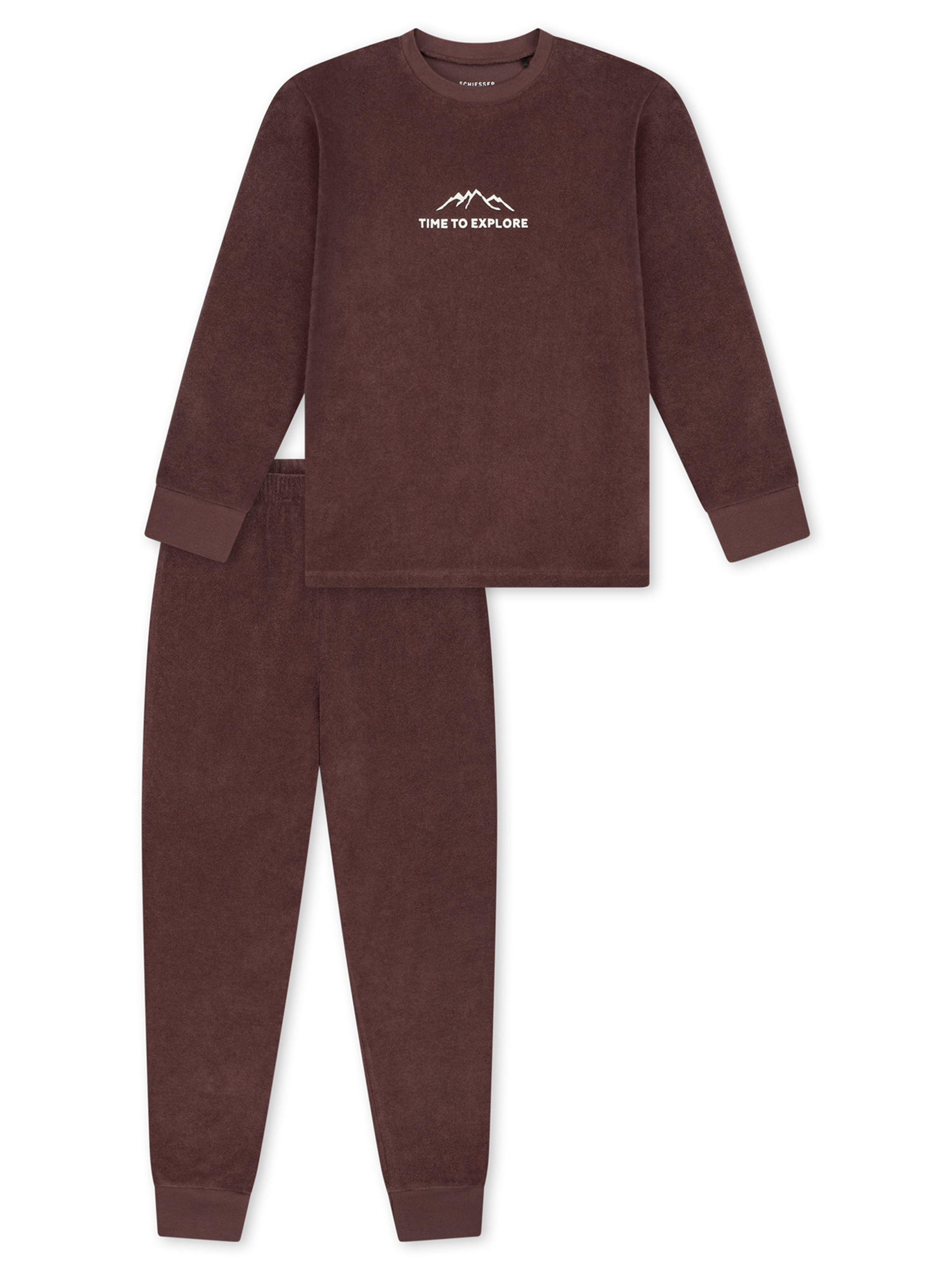 SCHIESSER Nachtkledij ' Nightwear ' in Bruin: voorkant