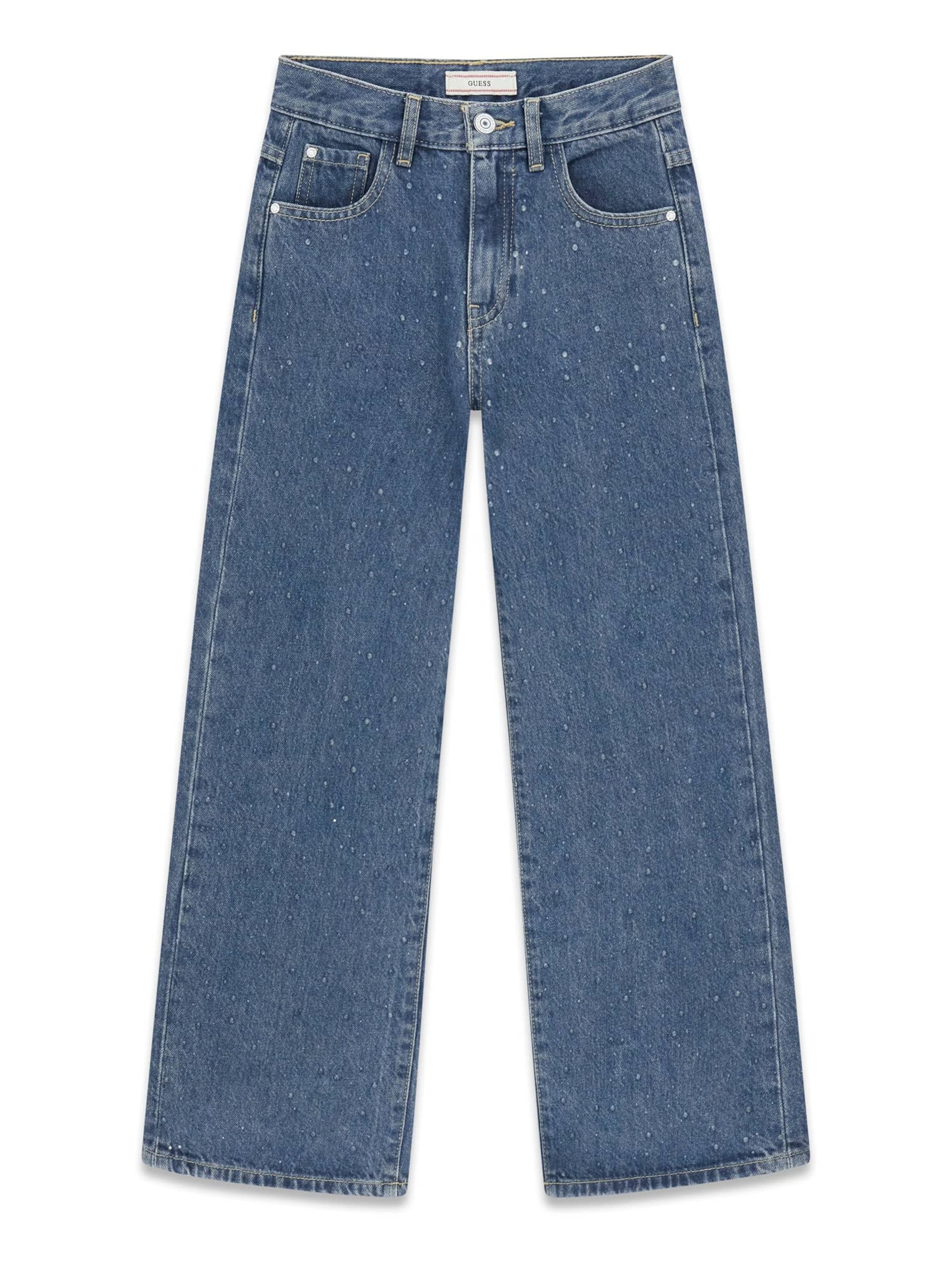 GUESS Wide leg Jeans in Blue: front