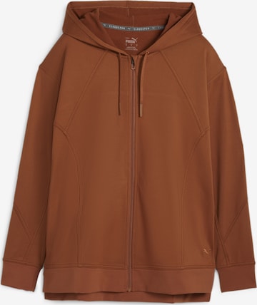 PUMA Athletic Sweater in Brown: front