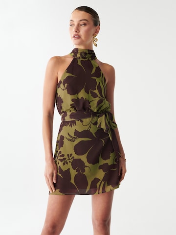 BWLDR Jurk 'Leisha' in Groen: voorkant