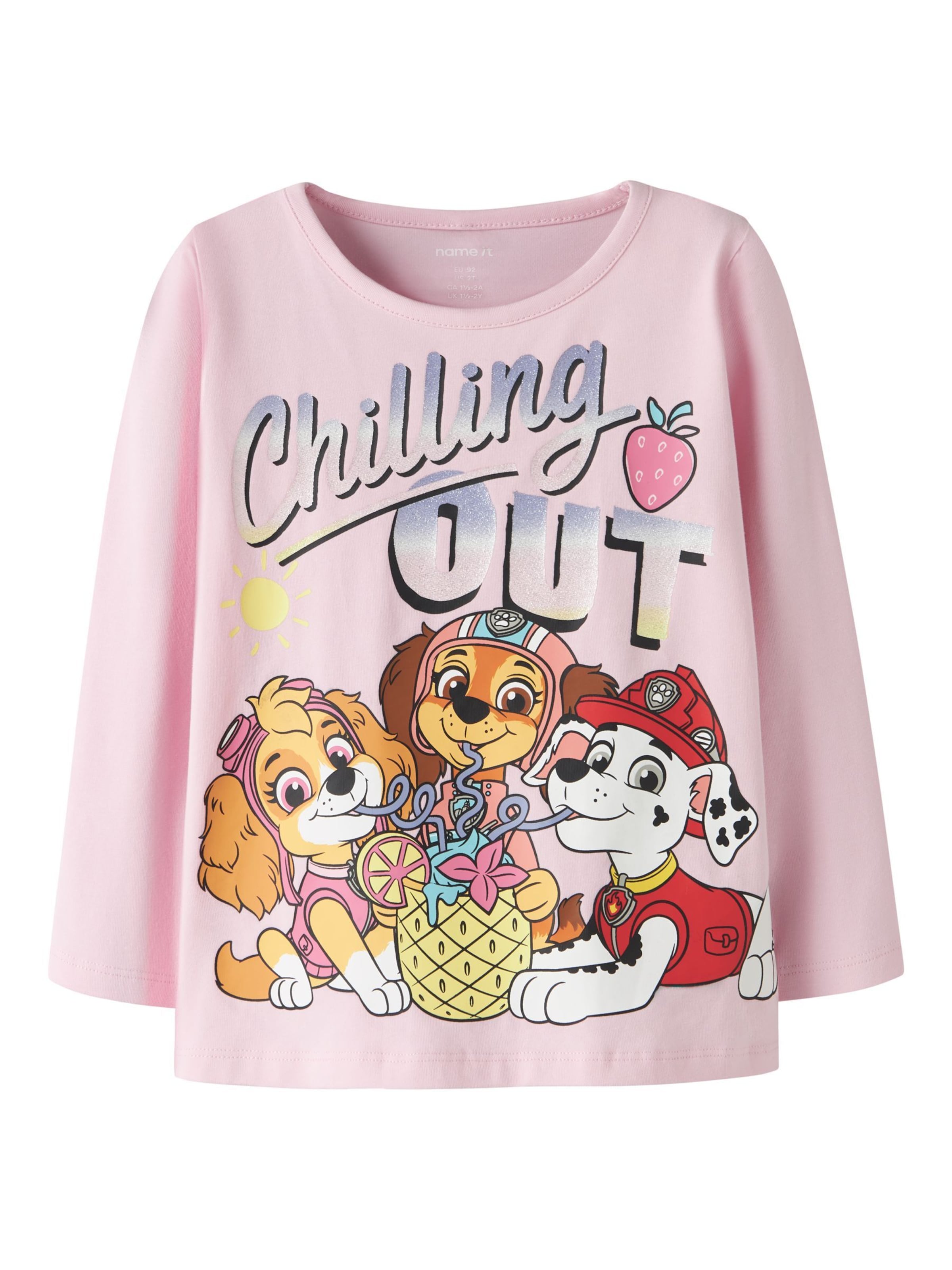 Maglietta 'Paw Patrol' di NAME IT in rosa: frontale