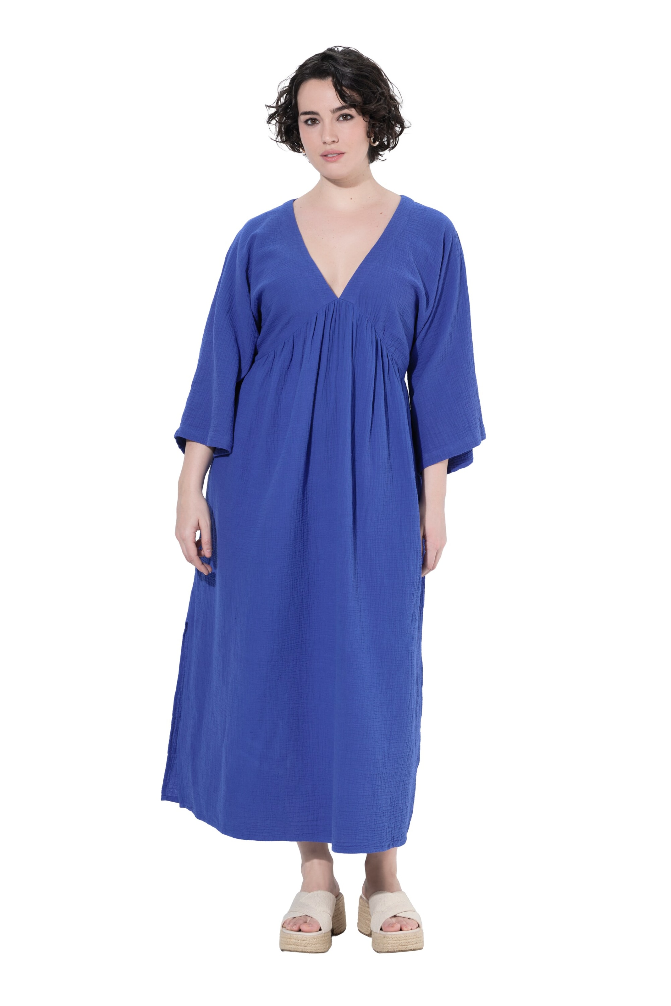 Ulla Popken Jurk in Blauw: voorkant
