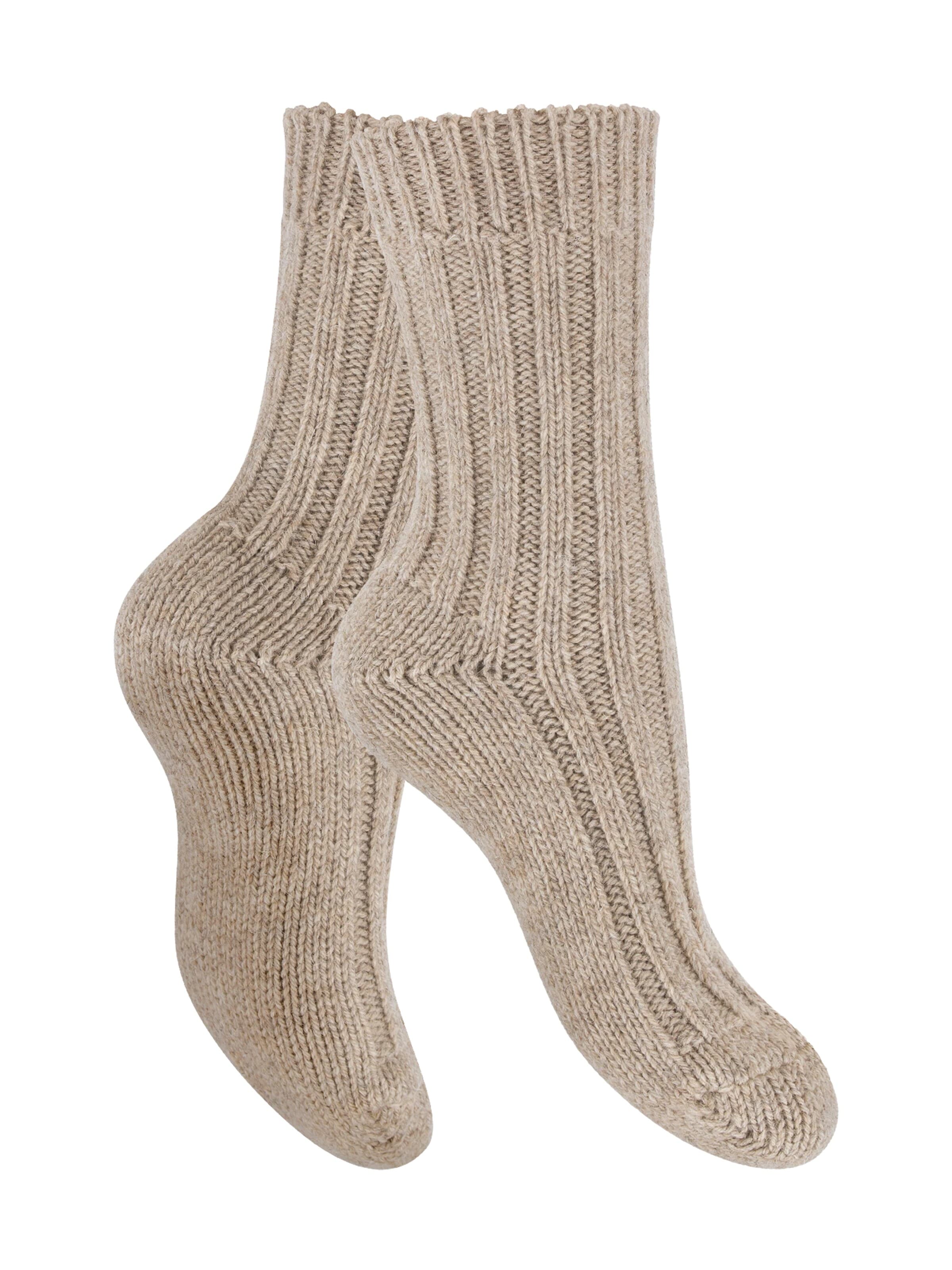 celodoro Socks 'Wollsocken' in Beige: front