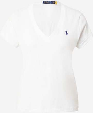 T-shirt Polo Ralph Lauren en blanc : devant