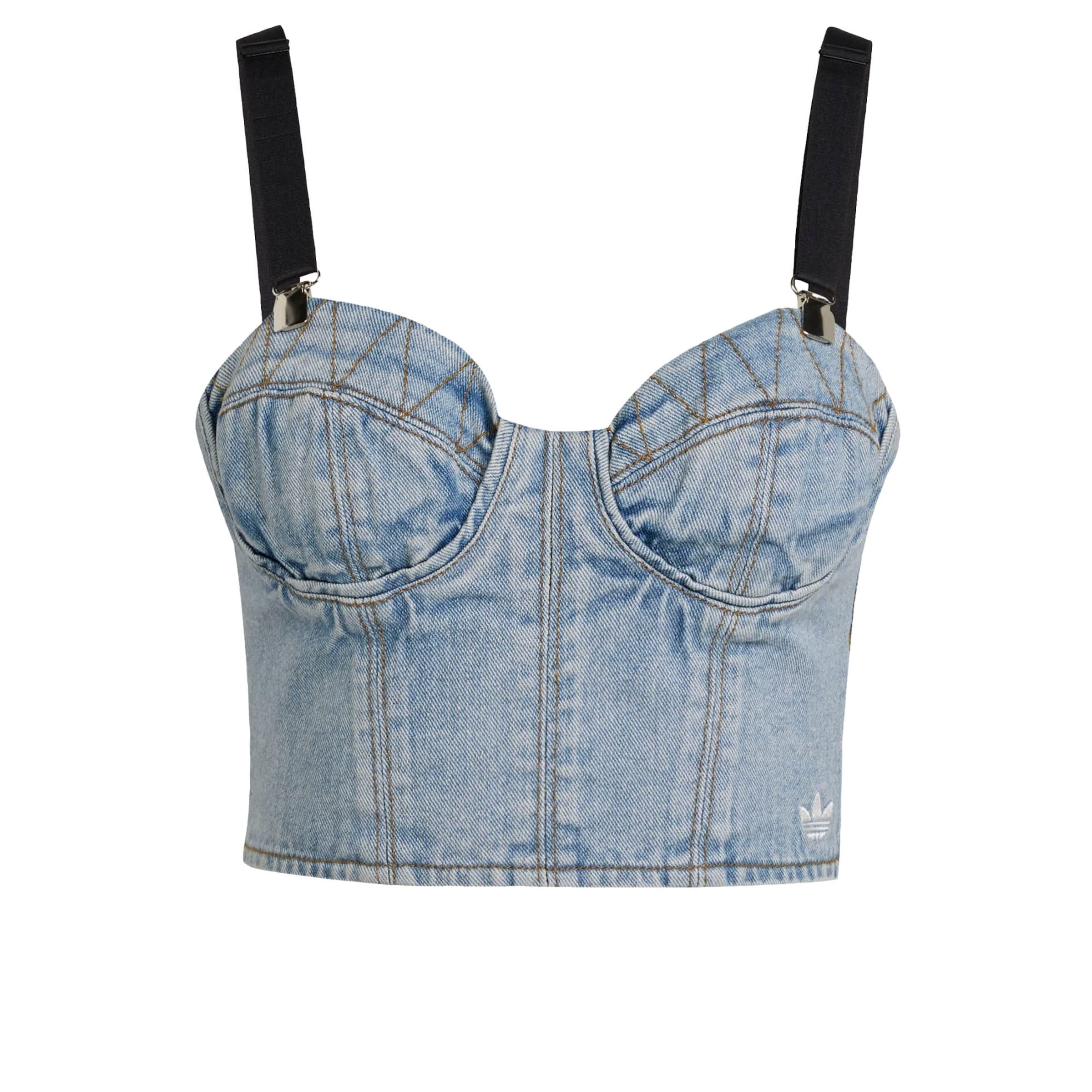 Haut 'Adidas x Jeremy Scott' ADIDAS ORIGINALS en bleu : devant