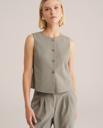 WE Fashion - Chaleco en gris: frente