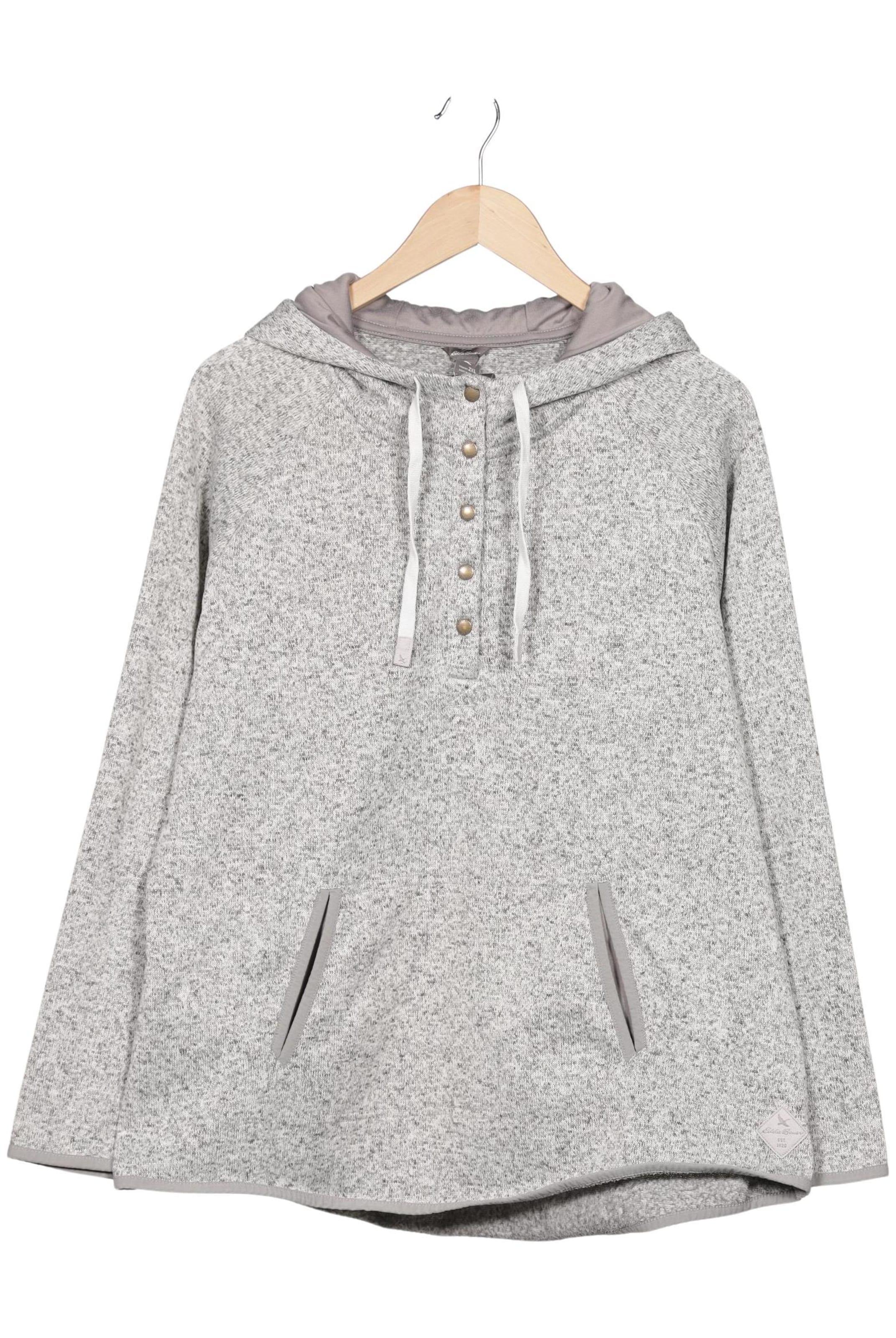 EDDIE BAUER Kapuzenpullover XXL in Grau: Vorderseite