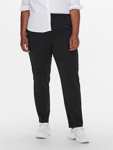 Coupe slim Pantalon 'Awesome' ONLY Carmakoma en noir : devant