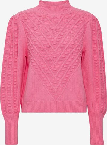 Pull-over 'Amy' PULZ Jeans en rose : devant