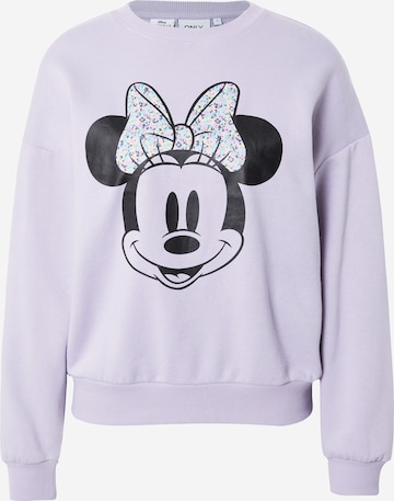 ONLY Sweatshirt 'DISNEY' in Purple: front