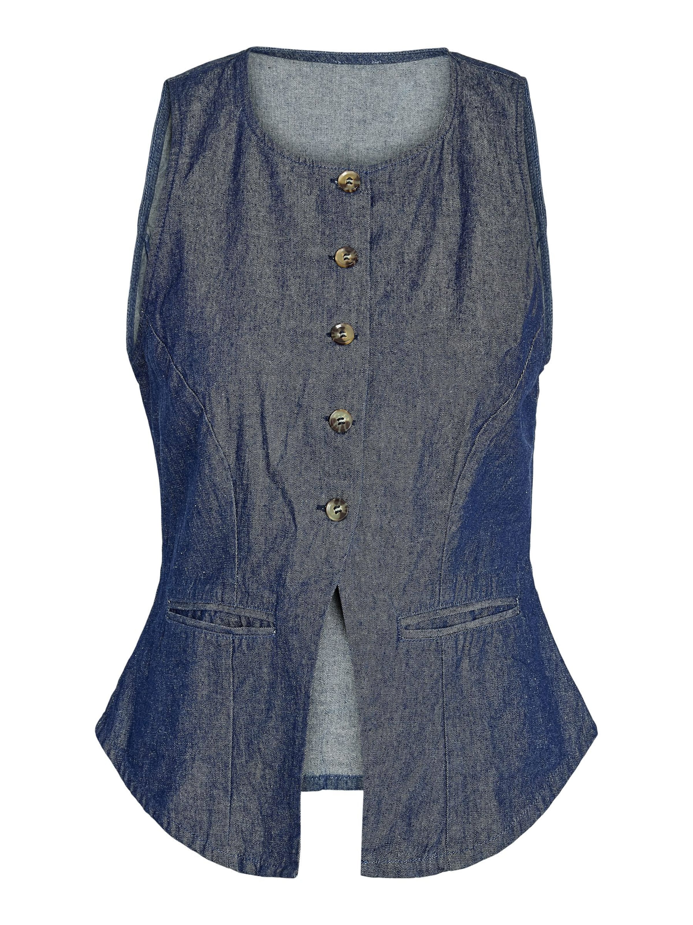 Noisy may - Chaleco para traje 'NMDali' en azul: frente