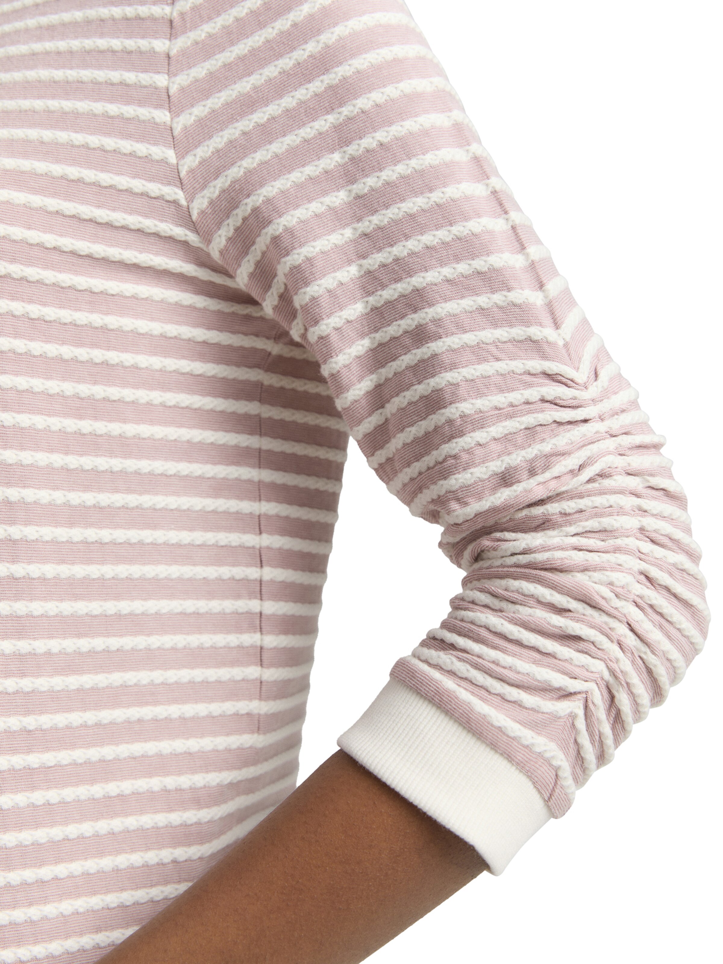 TOM TAILOR DENIM Μπλούζα φούτερ σε ροζ