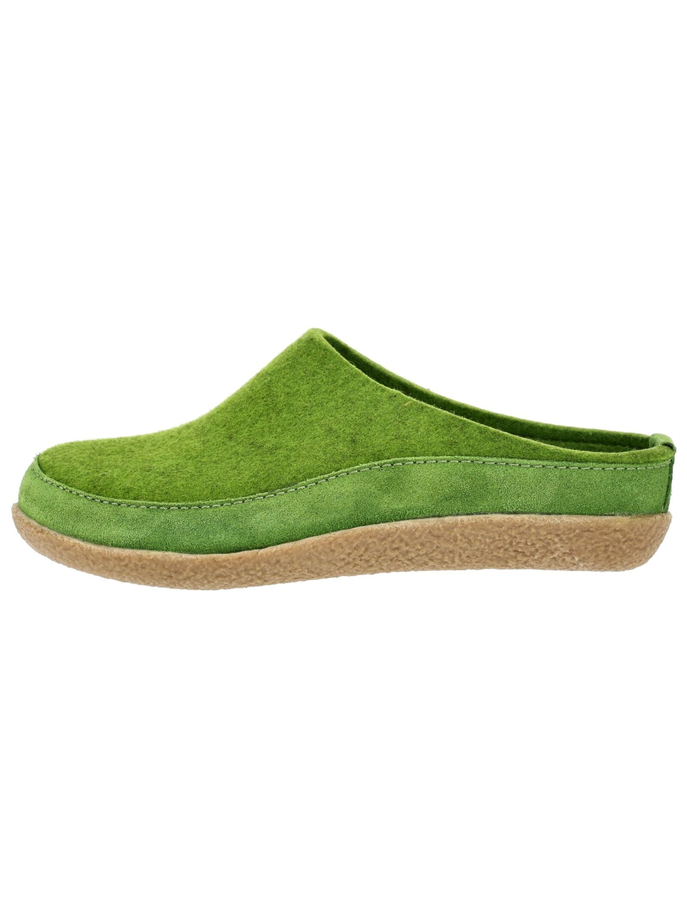 HAFLINGER Huisschoenen in Groen