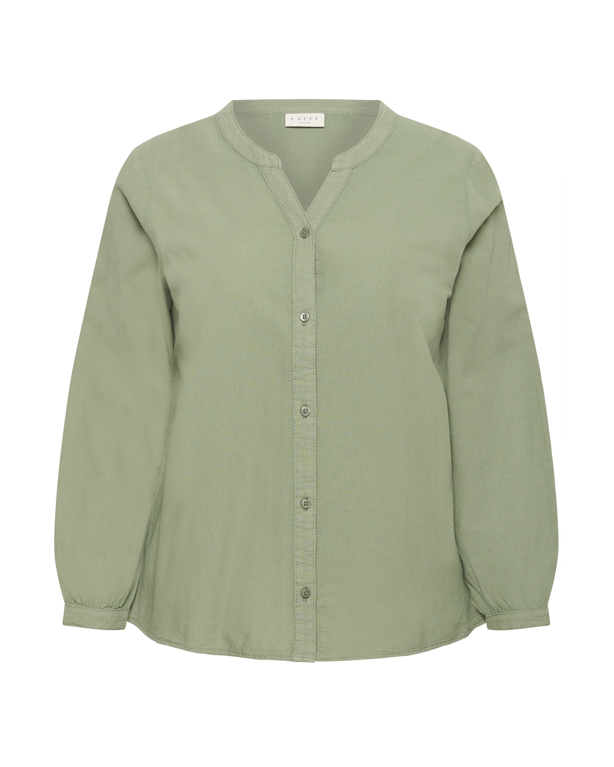 KAFFE CURVE Bluse 'KCNana' in Grün: Vorderseite