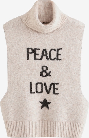 Rockett St George Neulepaita 'Peace and Love' värissä beige: etupuoli