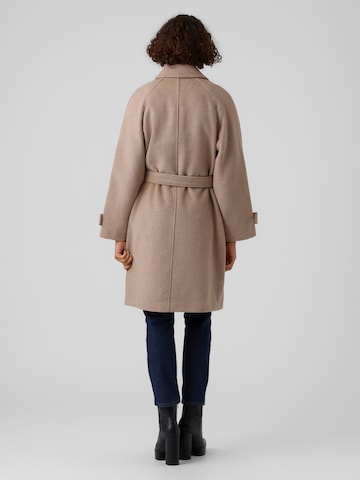 VERO MODA Between-Seasons Coat 'Rosemary' in Brown