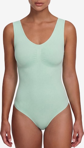 cfab (formerly creamy fabrics) - Body moldeador 'Tank Bodysuit Sculpting Shapewear mit Slip' en verde: frente
