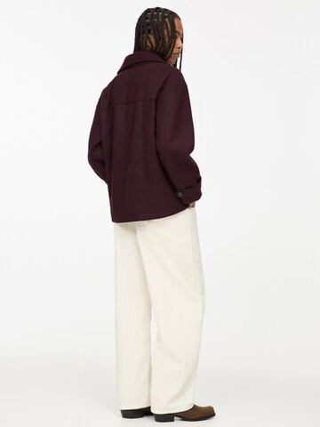 Pull&Bear Between-seasons coat in Red