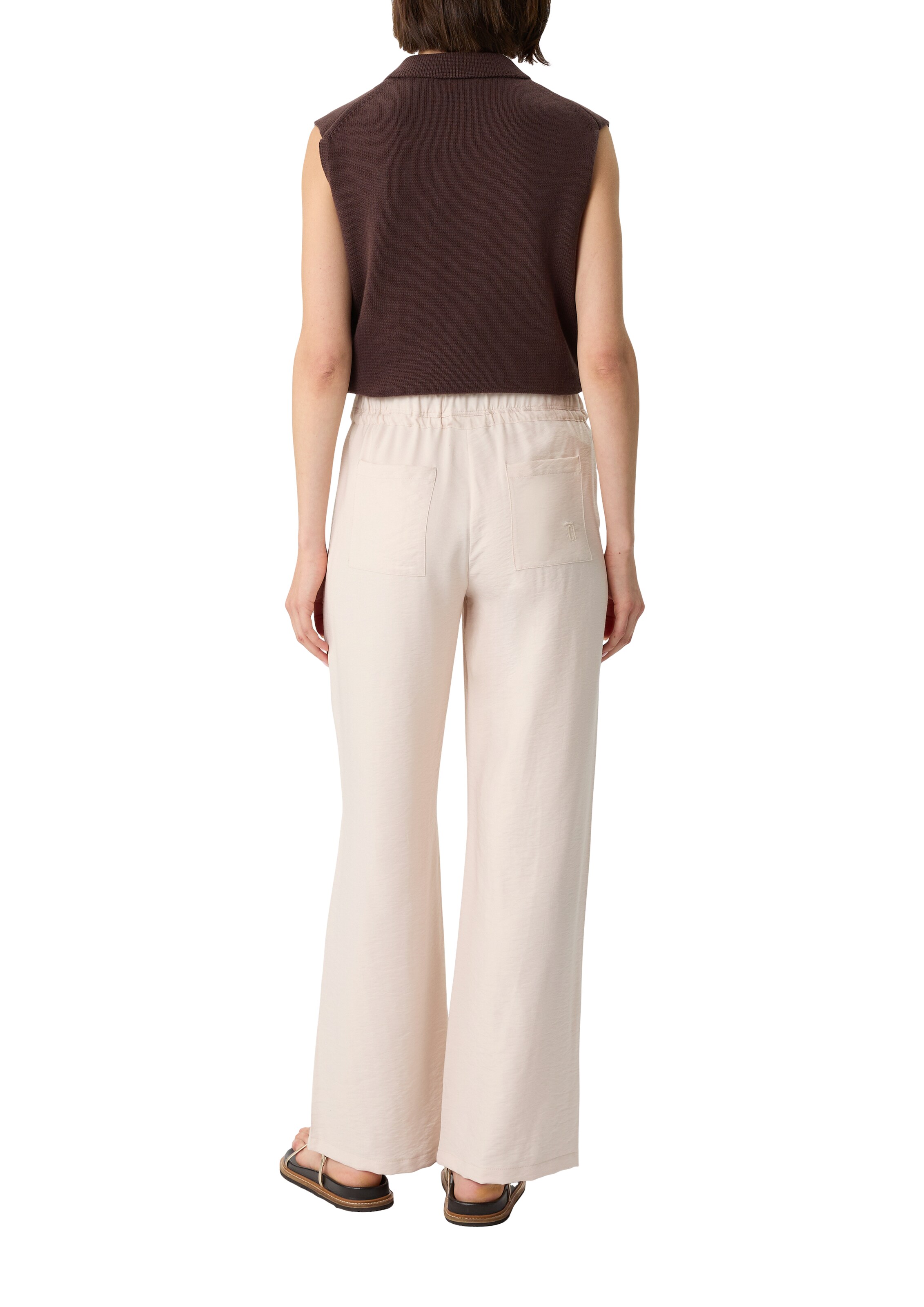 comma casual identity Loosefit Hose in Beige