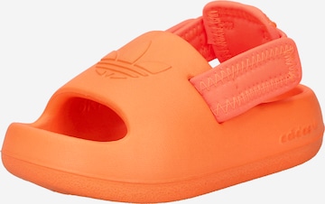 ADIDAS ORIGINALS - Sapatos abertos 'ADIFOM ADILETTE' em laranja: frente
