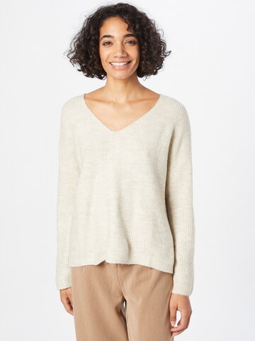 TOM TAILOR DENIM Pullover in Beige: predná strana