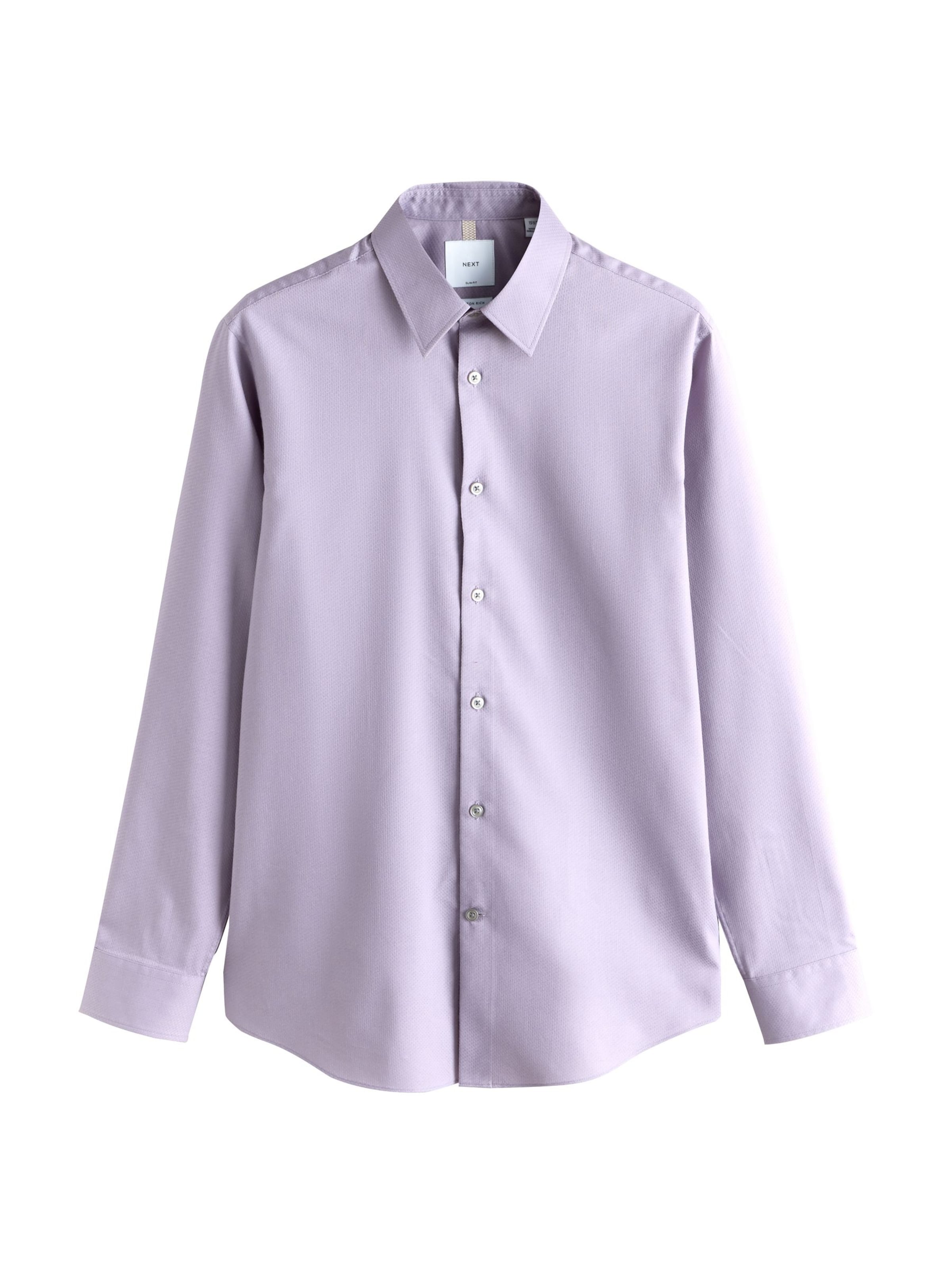 Next Slim Fit Skjorte i lilla: forside