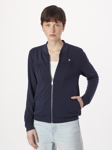 Ragwear Zip-Up Hoodie 'KENIA' in Blue: front