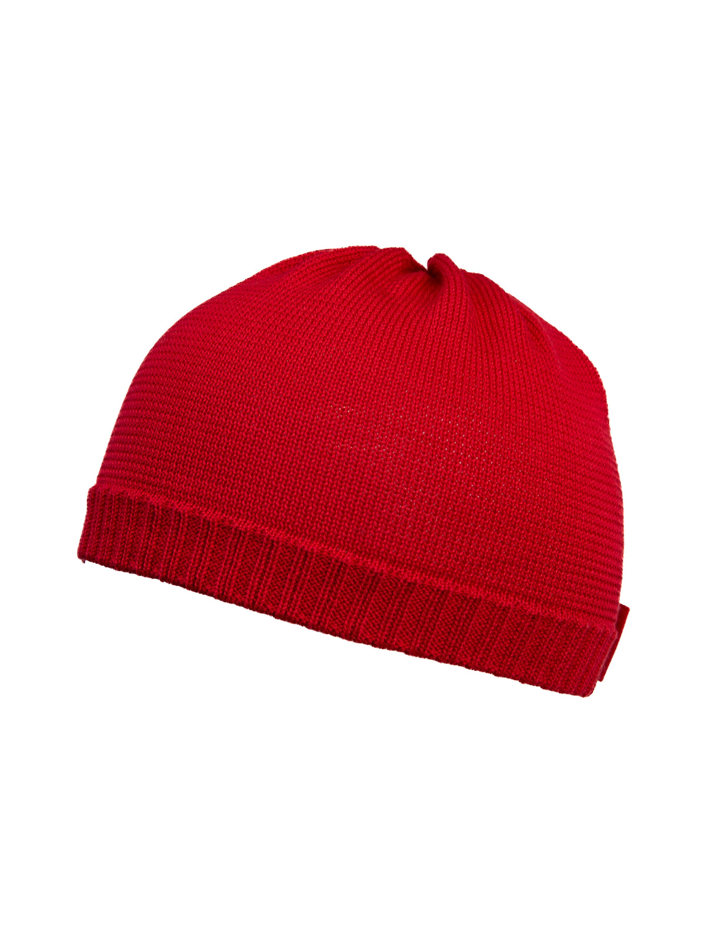 DÖLL Beanie 'Kindermütze weiß Puppe' in Red