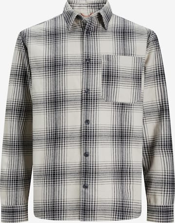 JACK & JONES Comfort fit Button Up Shirt in Beige: front