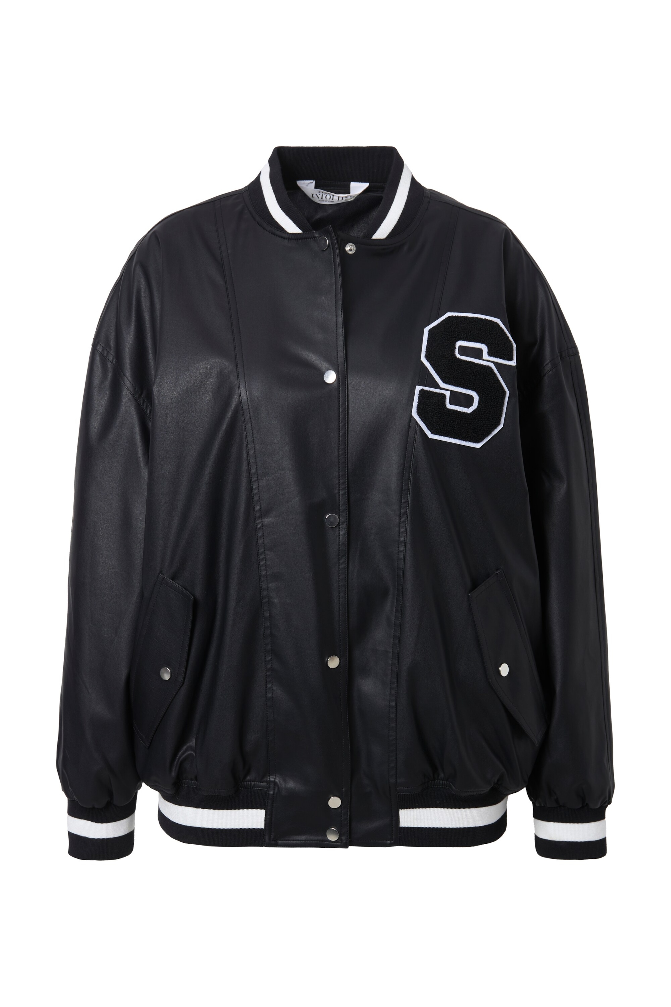 Studio Untold Between-season jacket in M-L in Black / White, Item view