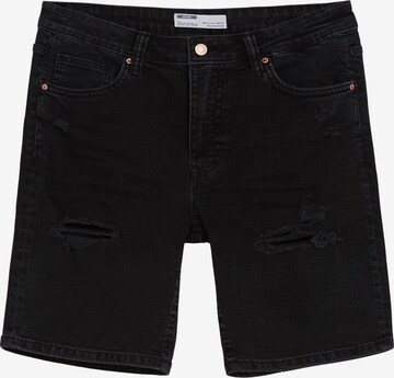 Bershka Jeans in Black: front