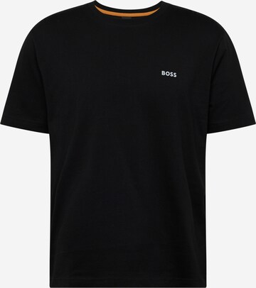 BOSS - Camiseta 'Coral' en negro: frente