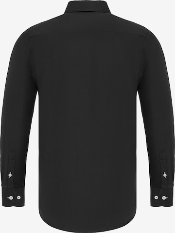 DENIM CULTURE Regular Fit Skjorte ' EDIZ ' i svart