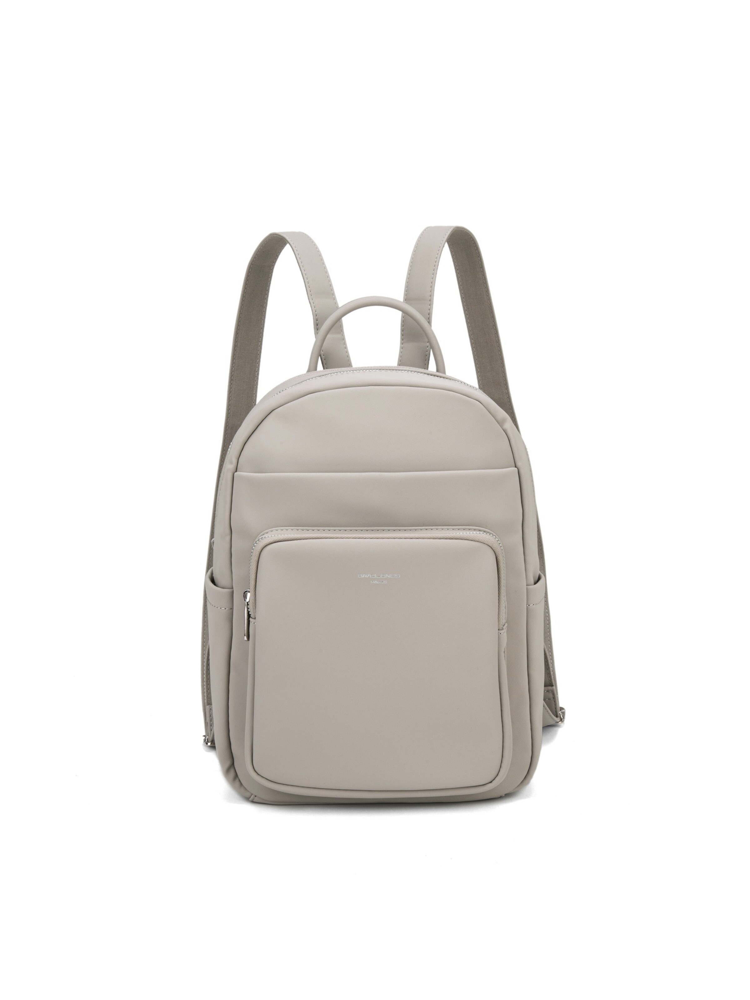 Zaino 'Zaino David Jones Pelle Vegana con Tasca Zip' di David Jones in grigio