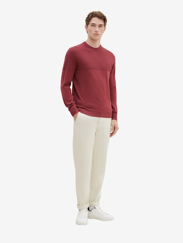 TOM TAILOR - Pullover em vermelho