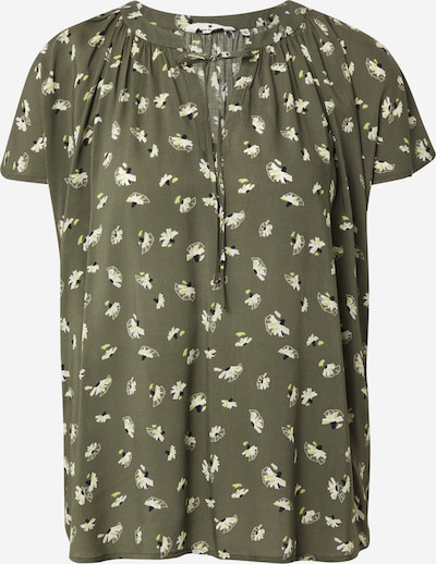 TOM TAILOR Pluus kollane / khaki / valge, Tootevaade