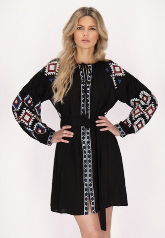 usha FESTIVAL Sommerkleid in Schwarz: Vorderseite